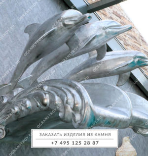 Скульптура-дельфины-фонтан-1-1